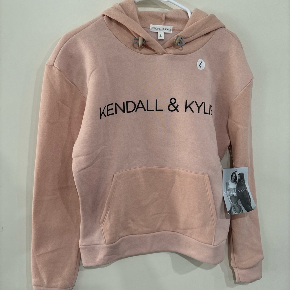 Kendall & Kylie Blush Pink Hoodie Sweater